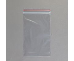 Premium Red Line Reclosable Bags, Single-Track, 5 x 8