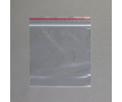 Premium Red Line Reclosable Bags, Single-Track, 6 x 6