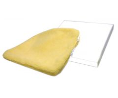 Solid Foam Cushion w/Sheepskin Cover, 2"H