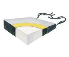 Wedge Foam Firm Foundation 18" Two Color Vinyl Cushion w/LSI Cover, 4x2"