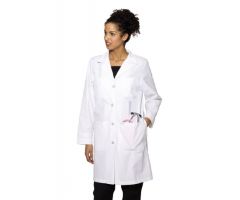 Lab Coat White Size 2 Knee Length Reusable