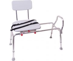 Sliding Transfer Bench with Swivel Seat