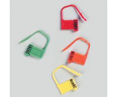 Heavy-Duty Padlock Seals, Numbered, Green