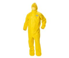 Coverall with Hood and Boot Covers KleenGuard  A70 5X-Large Yellow Disposable NonSterile
