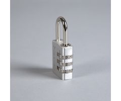 Combination Padlock Master Silver Chrome Plated Steel
