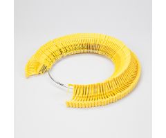 Padlock Seals on a Ring, Consecutively Numbered, Yellow