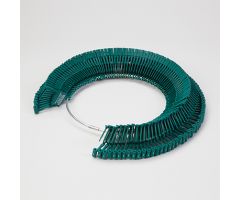 Padlock Seals on a Ring, Consecutively Numbered, Green