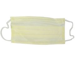 Procedure Mask Cardinal Health™ Pleated Earloops One Size Fits Most Yellow NonSterile ASTM Level 1 Adult