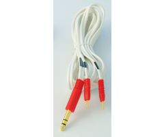Lead Wire 120" stereo/ 2 pin, Red