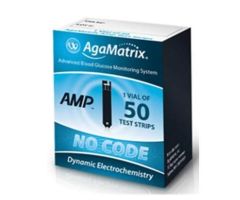 AgaMatrix Blood Glucose Test Strip CLIA Waived 50/Vl