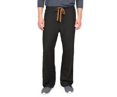 PerforMAX Unisex Reversible Scrub Pants with Front Drawstring, Black, Regular Inseam, Size S, Angelica Color Code