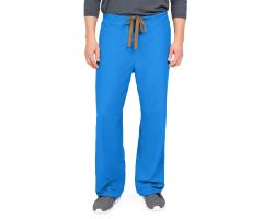 PerforMAX Unisex Reversible Scrub Pants with Front Drawstring, Royal Blue, Petite Inseam, Size L, Angelica Color Code