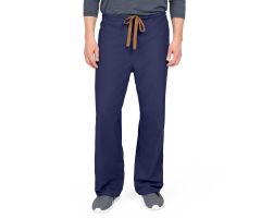 PerforMAX Unisex Reversible Scrub Pants with Front Drawstring, Navy, Tall Inseam, Size L, Angelica Color Code