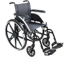 Lightweight Wheelchair Viper Dual Axle Desk Length Arm Flip Back-804789