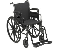 Lightweight Wheelchair Cruiser III Dual Axle Desk Length Arm Flip-805041
