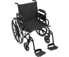 Lightweight Wheelchair Viper Plus GT Dual Axle Desk Length Arm Flip-805657