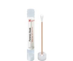 Forensic swab, round, in the tube with ventilation membrane, ISO 18385, 95 mm, cotton