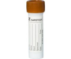 Faeces tube, screw cap, (Lx): 76 x 20 mm, white