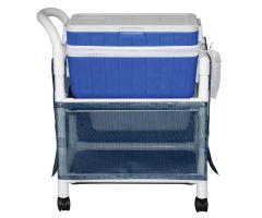Hydration / ice cart with skirt cover and panels