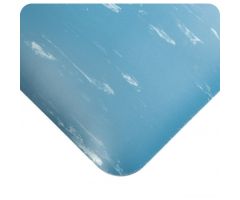 Anti-Fatigue Floor Mat Tile-Top AM SpongeCote 3 X 5 Foot Blue PVC / Anti-Microbial Nitrile Infused Sponge