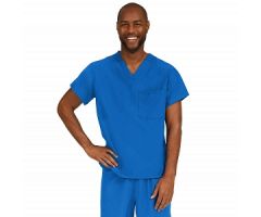 PerforMAX Unisex Reversible V-Neck Scrub Top with 2 Pockets, Royal Blue, Size 4XL, Angelica Color Code