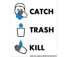 Catch Trash Kill Removable Wall Vinyl  