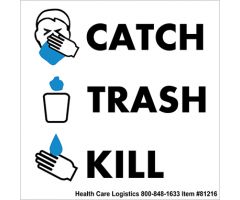 Catch trash kill cling, 5 x 5
