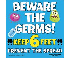 Beware the Germs Floor Marker 