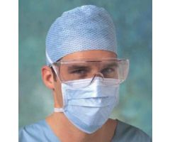 Surgical Mask Barrier  Special Anti-fog Pleated Tie Closure One Size Fits Most Blue NonSterile Not Rated Adult