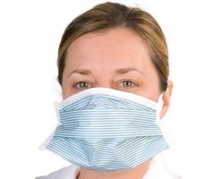 Particulate Respirator / Surgical Mask Isolator Plus Medical N95 Chamber Elastic Strap One Size Fits Most Blue / White Stripe NonSterile Not Rated Adult