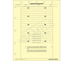 Laboratory Mount Report Sheet with Adhesive Strips
