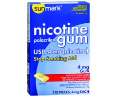 Stop Smoking Aid sunmark4 mg Strength Gum 823311PK

