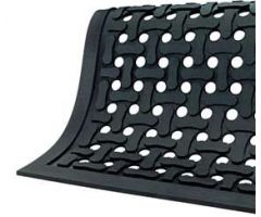 Anti-Fatigue Floor Mat Comfort Flow 2 X 3 Foot Black Nitrile Rubber