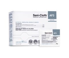 Sani-Cloth AF3 Surface Disinfectant Cleaner Premoistened Germicidal Manual Pull Wipe 50 Count Individual Packet Unscented NonSterile