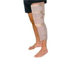Knee Immobilizer AliMed One Size Fits Most Hook and Loop Strap Closure 20 Inch Length Left or Right Knee