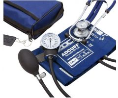 BLOOD PRESSURE UNIT, W/SNGL HEAD STETHOSCOPE (10/CS)