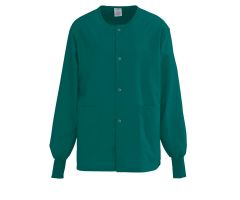 PerforMAX Unisex Snap-Front Warm-Up Jacket, Evergreen, Size XL