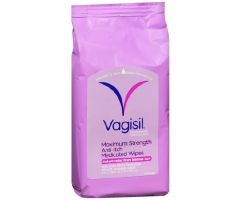 Itch Relief Vagisil 1% Strength Towelette 12 per Box Individual Packet