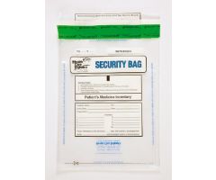 Patient Medicine Inventory Bag Health Care Logistics 9 X 12 Inch Polyethylene Tamper Evident Tape Closure Clear