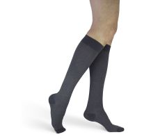 SIGVARIS 832CW Microfiber Shades Calf High-Sm Short-Graphite Heather