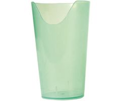 ADL Dysphagia Cup FabLife Nosey Cup 12 oz. Clear Plastic Reusable