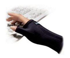 Support Glove with Thumb Extension IMAK RSI SmartGlove Fingerless Medium Over-the-Wrist Length Ambidextrous Lycra / Cotton