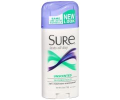 Antiperspirant / Deodorant Sure Solid 2.6 oz. Unscented
