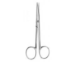 Enucleation Scissors V. Mueller 4-3/4 Inch Length Surgical Grade Stainless Steel NonSterile Finger Ring Handle Straight Blunt Tip / Blunt Tip