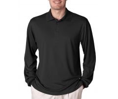 Cool and Dry Performance Sport Polo Shirt, Men's, Black, Size 3XL