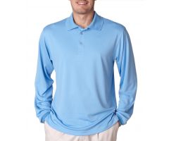 Cool and Dry Performance Sport Polo Shirt, Men's, Columbia Blue, Size S