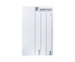 Adhesive label, (LxW): 62 x 40 mm, paper, white, Name + date