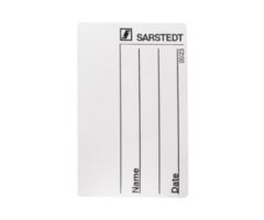 Adhesive label, (LxW): 40 x 26 mm, paper, white, Name + date
