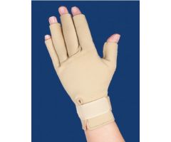 Arthritis Glove Thermoskin  Open Finger Large Over-the-Wrist Hand Specific Pair Fabric / Trioxon 841970