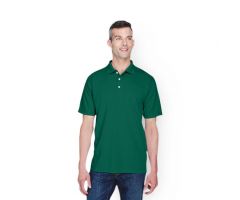 100% Polyester Cool and Dry Stain-Release Performance Polo Shirt, Men's, Forest Green, Size 2XL